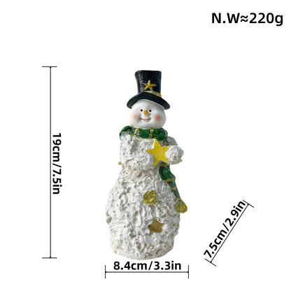 Decorative Snowman Sculpture Acalora