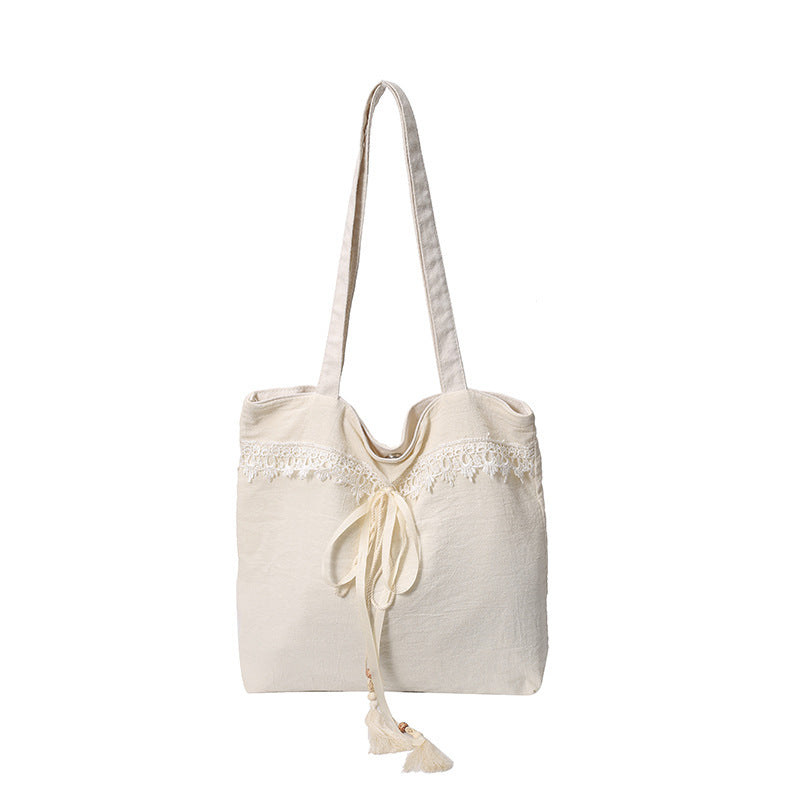 Chic Embroidered Shoulder Tote Bag Acalora
