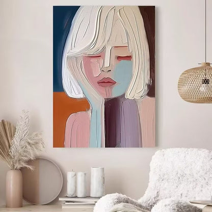 Abstract Portrait Canvas Artwork