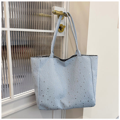 Stylish Star-Patterned Tote Bag Acalora