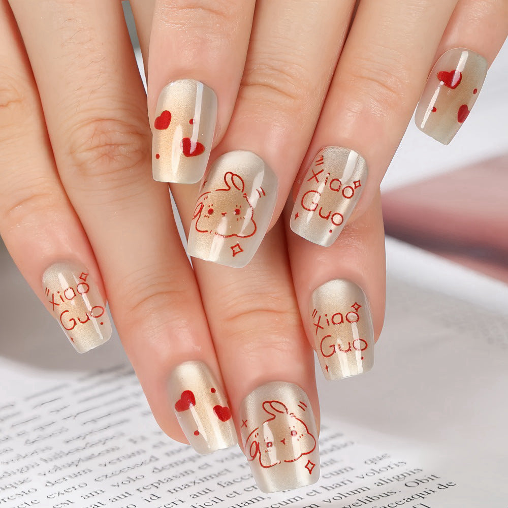 Creative animal motif artificial nails Acalora