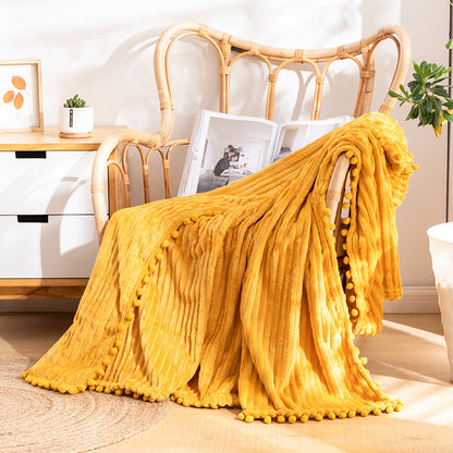 Unisex Cozy Textured Throw Blanket