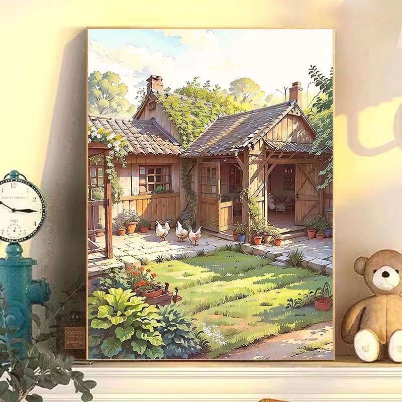 Serenity-Inspired Garden Scene Wall Art
