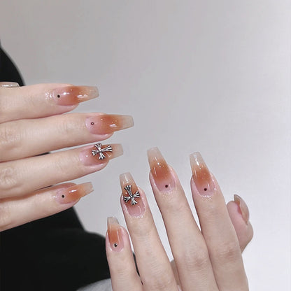 Artificial nail set with glamorous 3D decorations Acalora