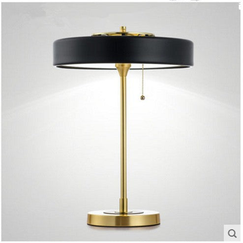 Modern Adjustable Desk Lamp with Gold Accents