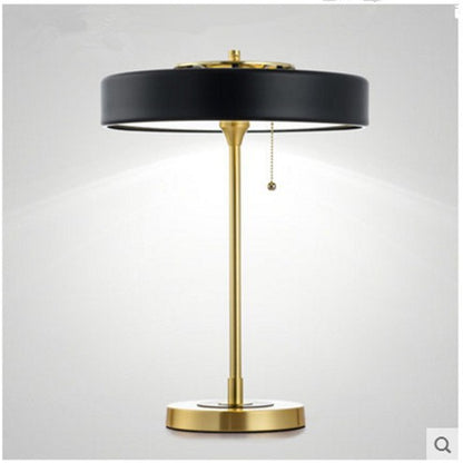 Modern Adjustable Desk Lamp with Gold Accents