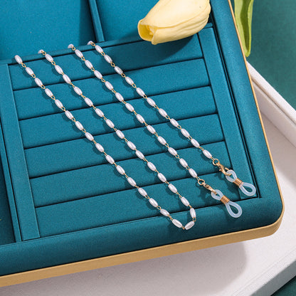 Elegant Pearl Chain Eyewear Chain Acalora
