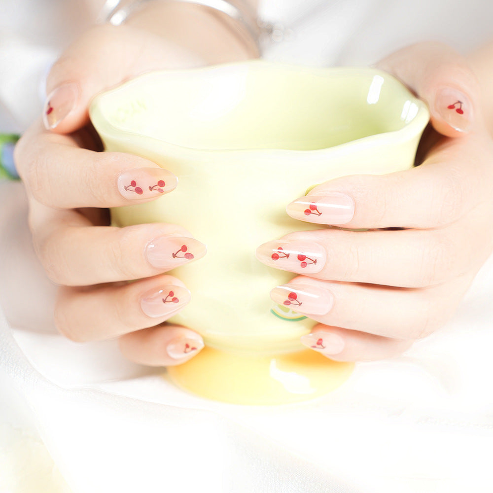 Artistic Cherry Blossom Press-On Nail Set Acalora