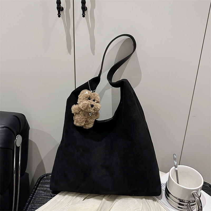 Suede Slouchy Hobo Bag Acalora