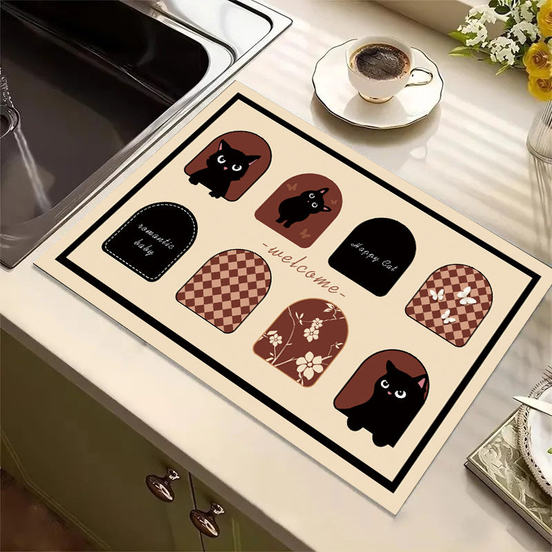 Cute Cartoon Dog Kitchen Mat Acalora