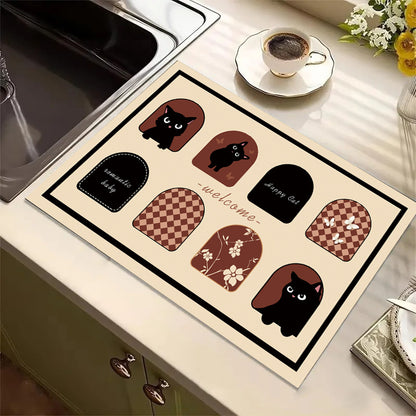 Cute Cartoon Dog Kitchen Mat Acalora