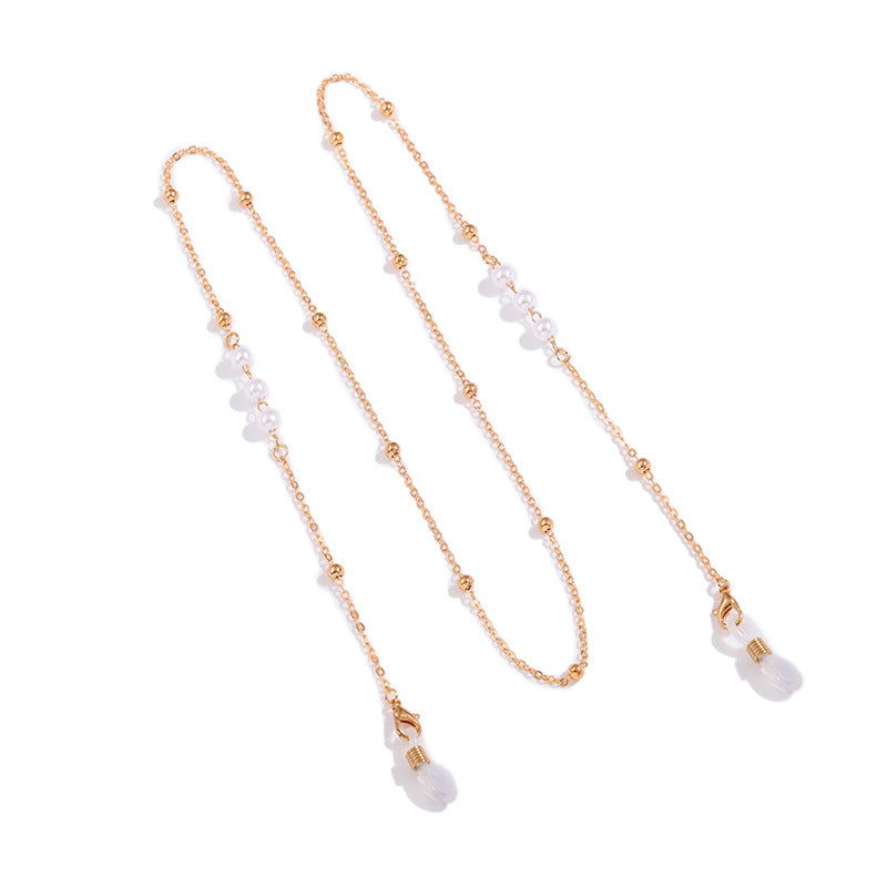 Elegant Pearl Eyewear Holder Chain Acalora