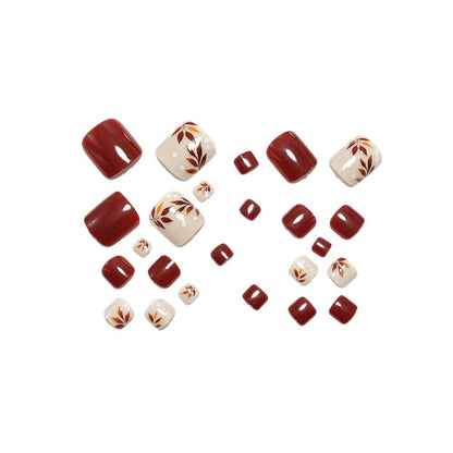 Artificial nails with elegant autumn motifs Acalora
