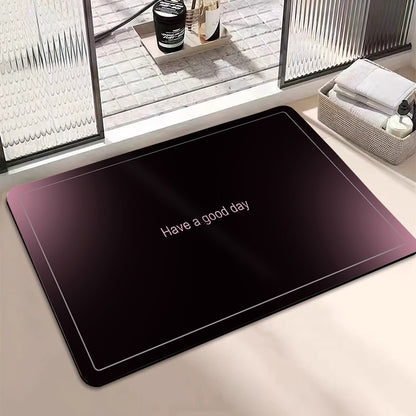 Motivational Phrase Bath Mat Acalora