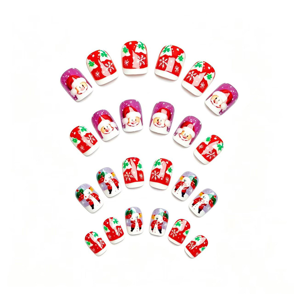 Festive Character-Themed Nail Art Acalora