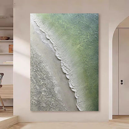 Textured Coastal Landscape Wall Art
