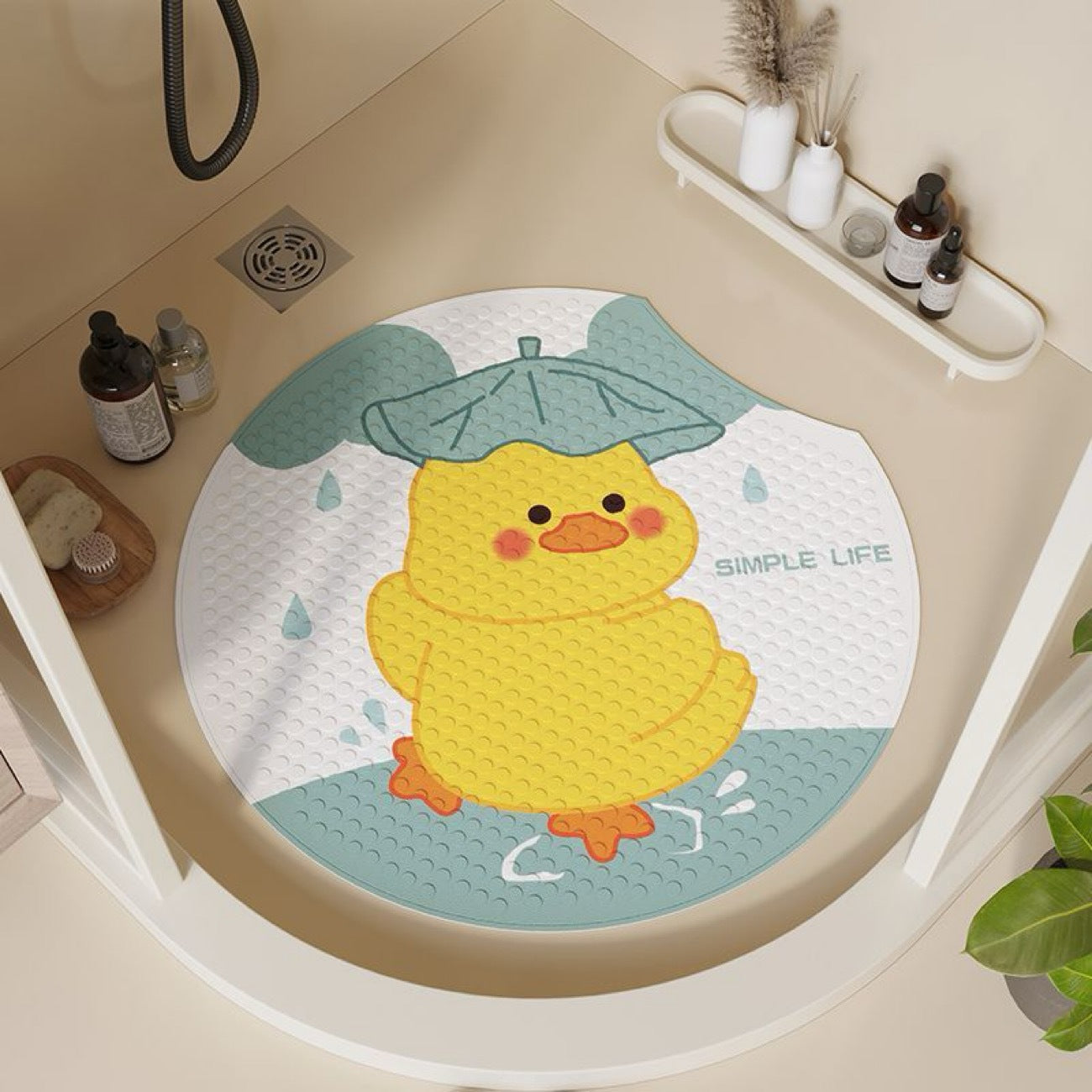Plush Cartoon Bath Mat