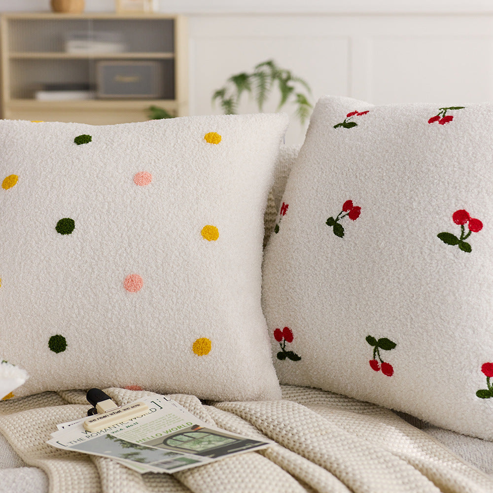 Decorative Strawberry Pattern Throw Pillow