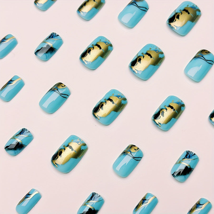 Artistic Marble Effect Nail Design Acalora
