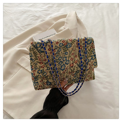Elegant Floral Embellished Handbag Acalora