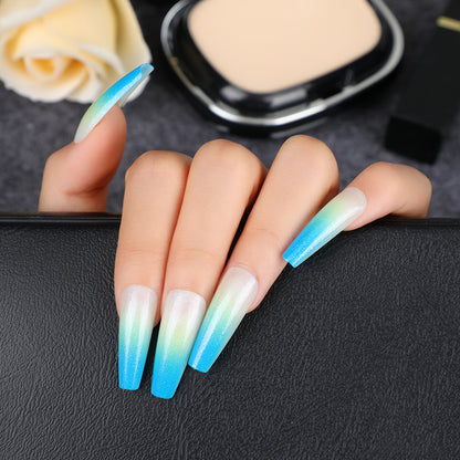 Glamorous artificial nails with gradient Acalora