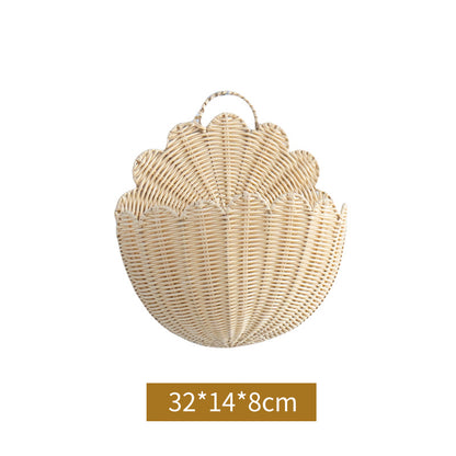Playful decorative basket in shell design Acalora