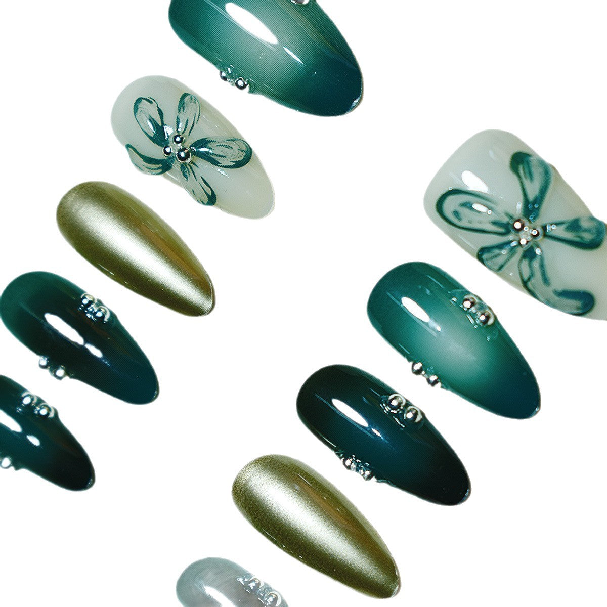 Premium Artistic Press-On Nail Set Acalora