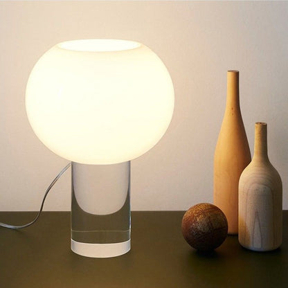 Sleek Modern Glass Table Lamp