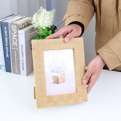 Artful Picture Frame Made of Natural Rattan Acalora