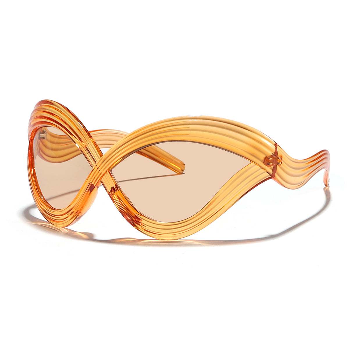 Women's fashionable sunglasses with innovative wave frame Karnz