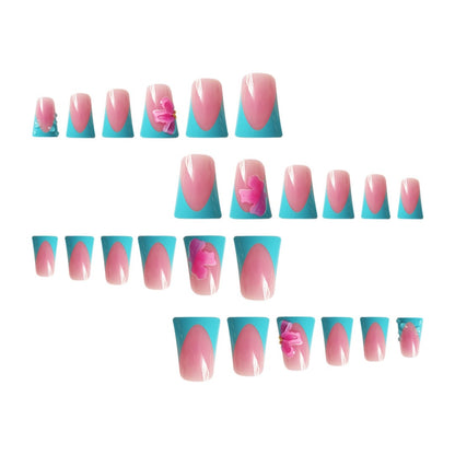 Artistic French Tip Nail Enhancements Acalora