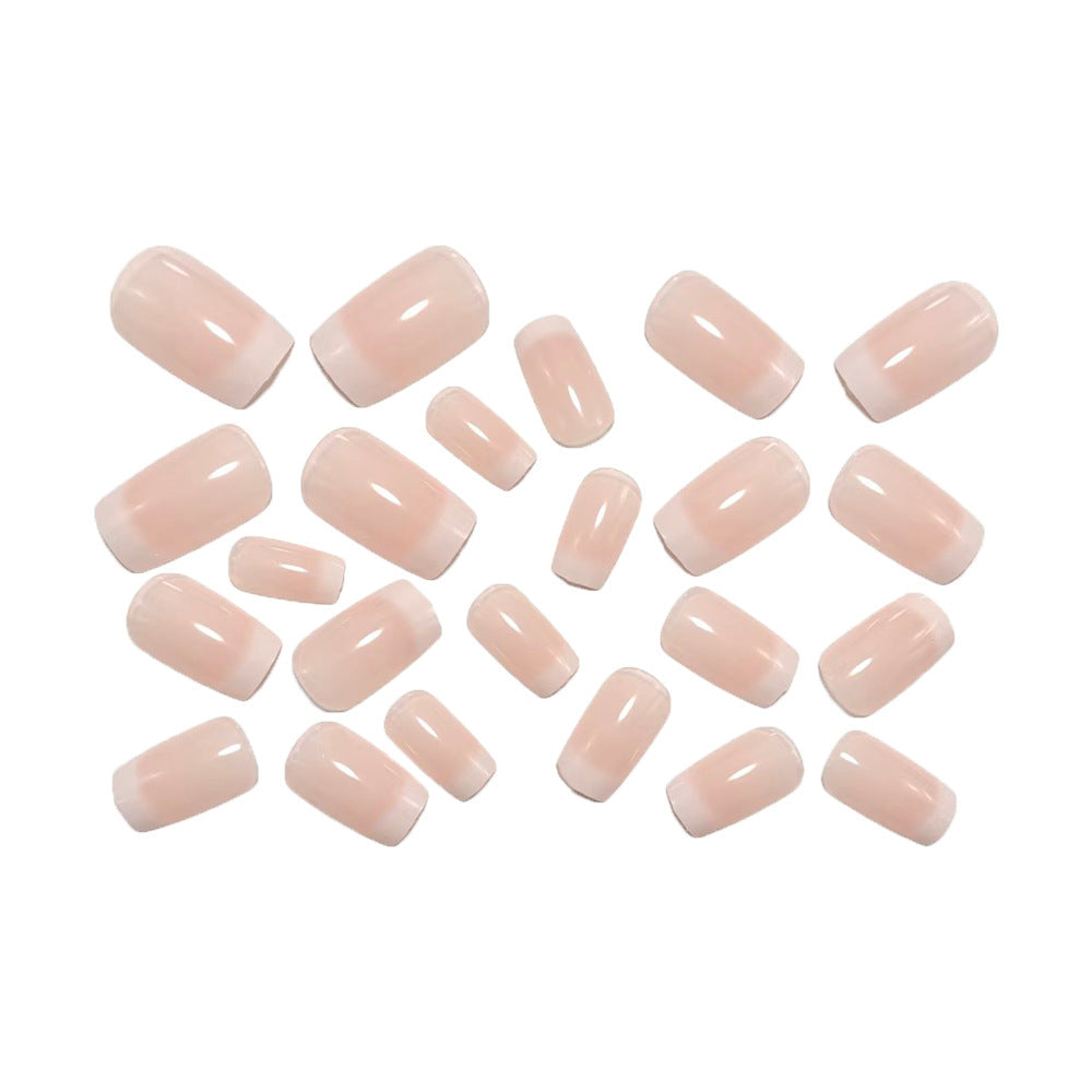 Artificial nails in elegant French design Acalora