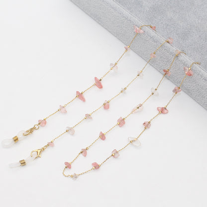 Elegant Crystal-Embellished Eyewear Chain Acalora