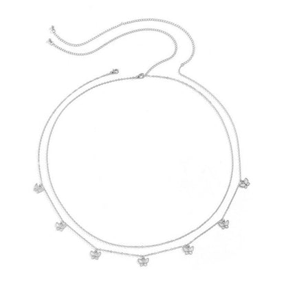 Delicate Butterfly Chain Necklace Acalora