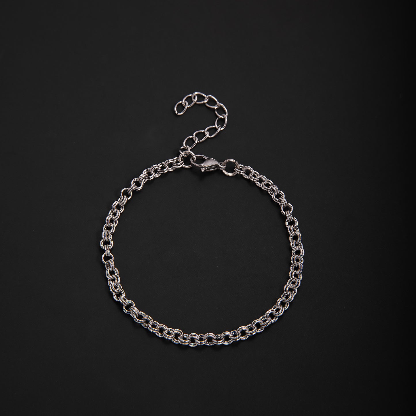 Textured Chain Link Bracelet Acalora