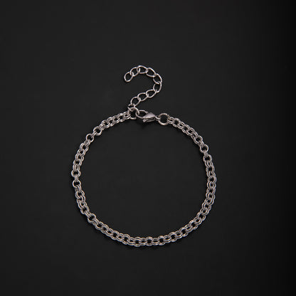 Textured Chain Link Bracelet Acalora