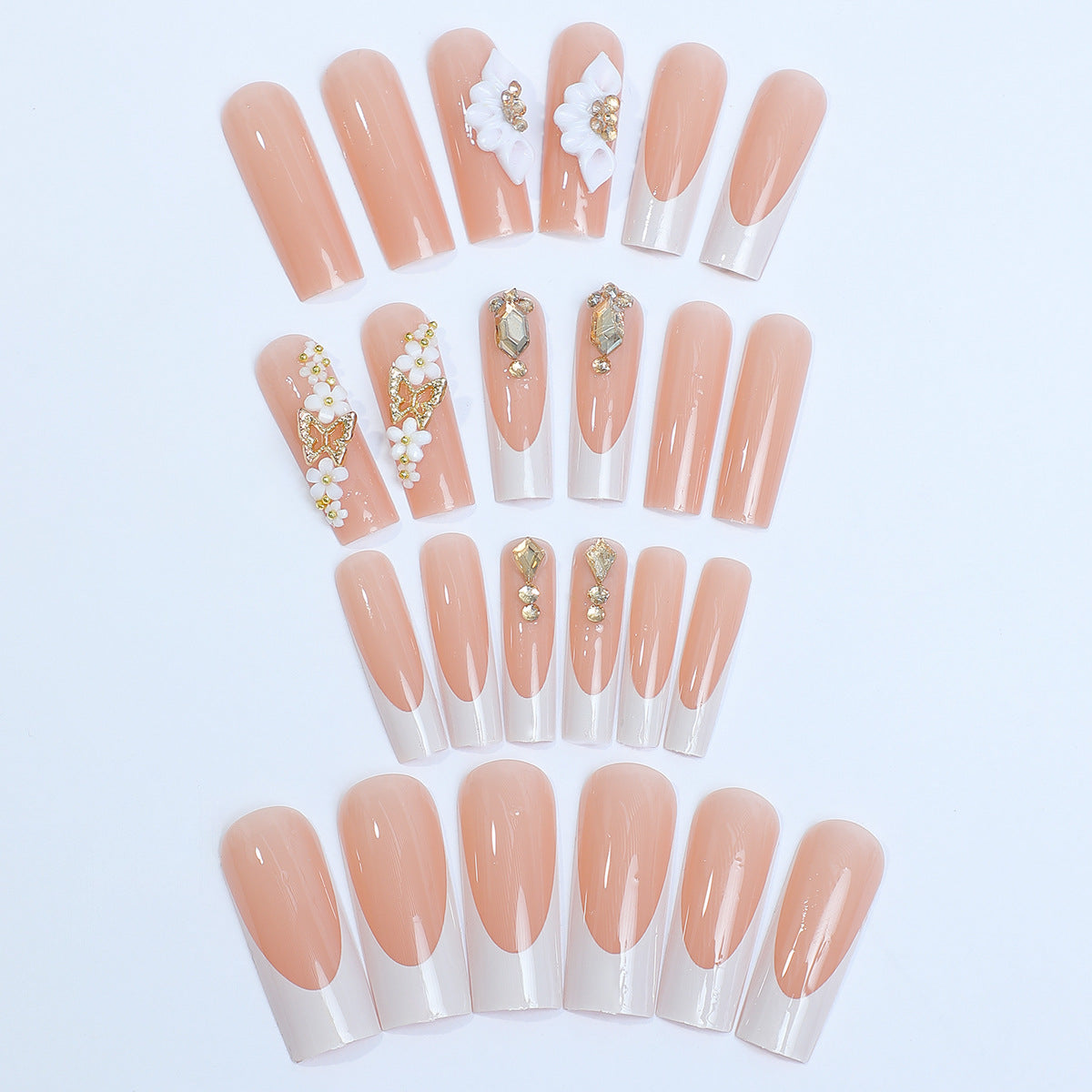 Elegant Decorative Press-On Nail Art Kit Acalora