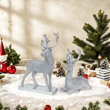 Glittering Reindeer Decorative Figure Acalora