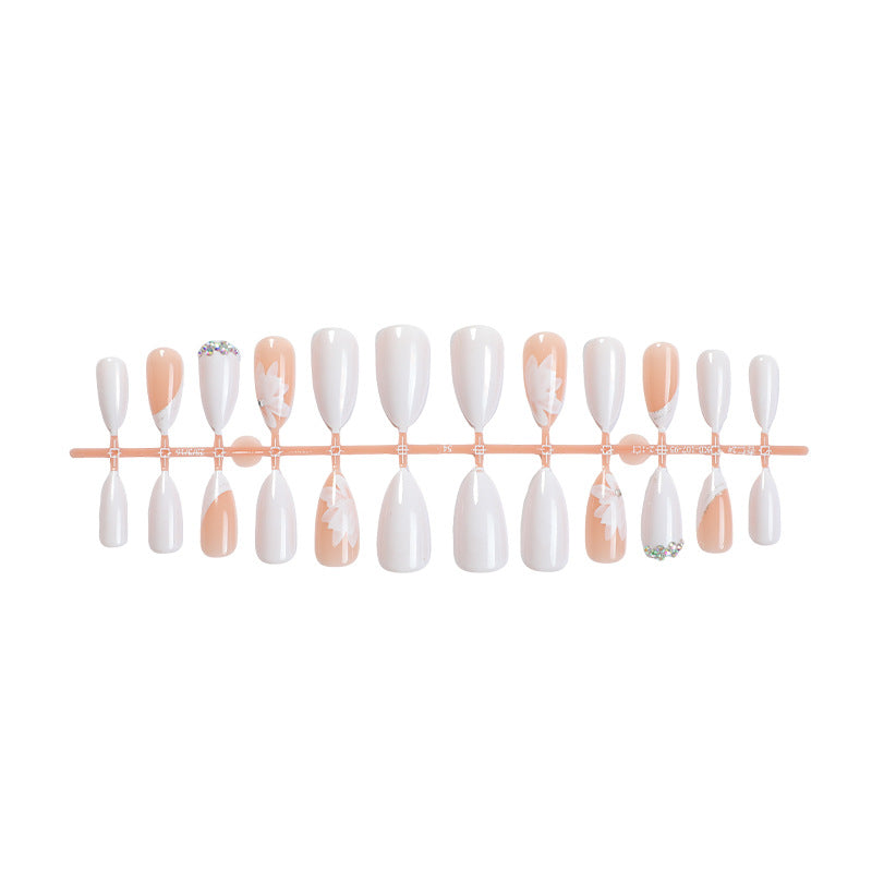 Premium Floral Designed Press-On Nail Set Acalora