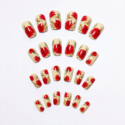 Floral Design Nail Wraps Acalora