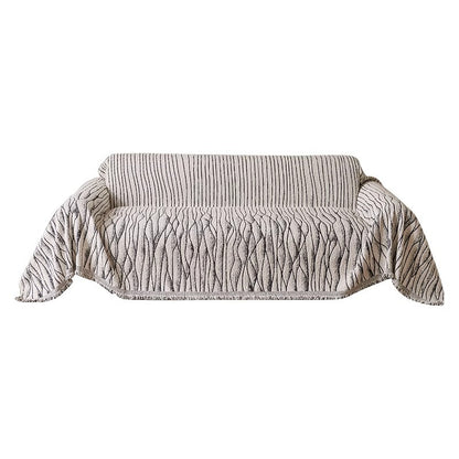 Textured Woven Sofa Throw Cover