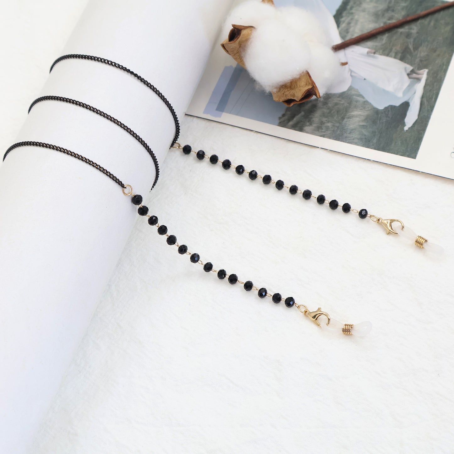 Beaded Eyewear Retainer Chain Acalora