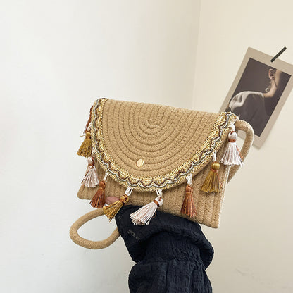 Bohemian Woven Clutch Bag Acalora