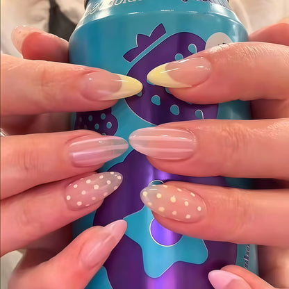 Decorative Polka Dot and Gradient Press-On Nails Acalora