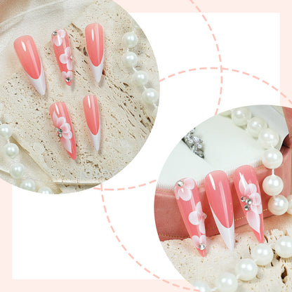 Floral Design Press-On Nail Set Acalora 1788495570
