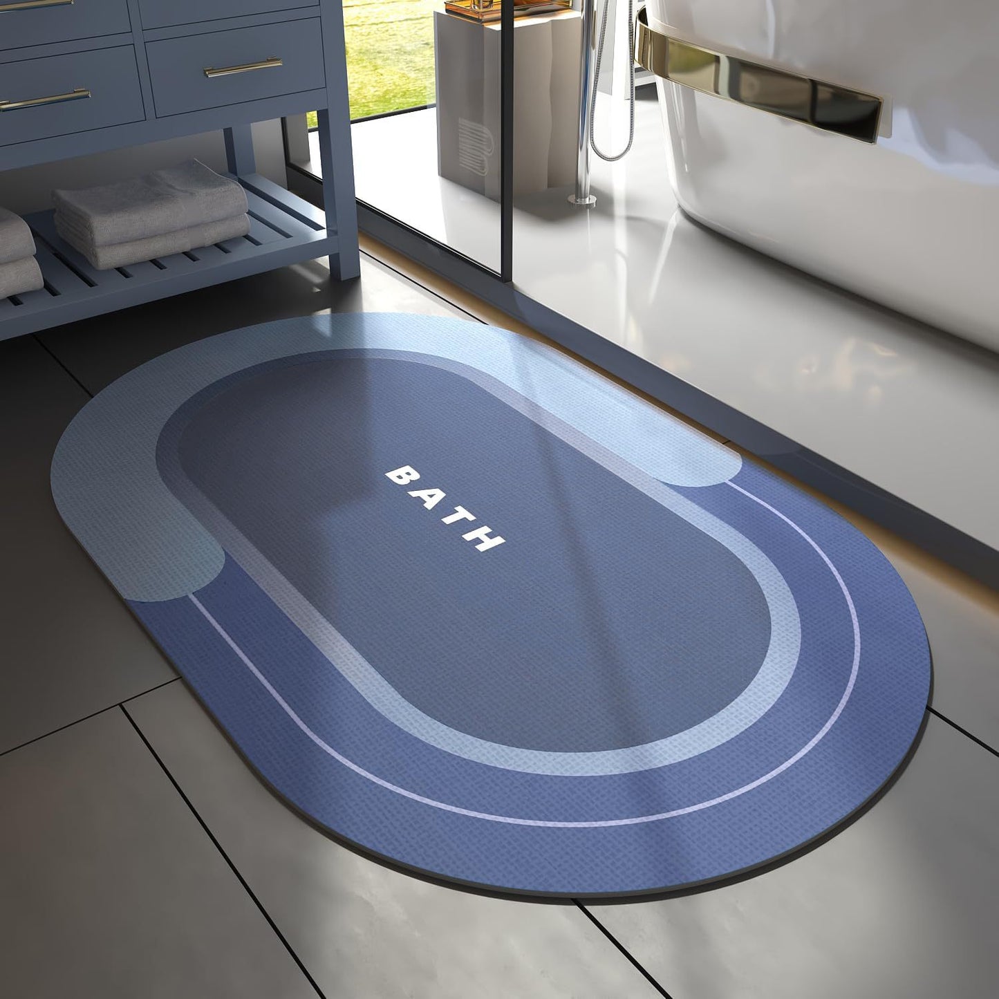 Soft Textured Non-Slip Bath Mat Acalora