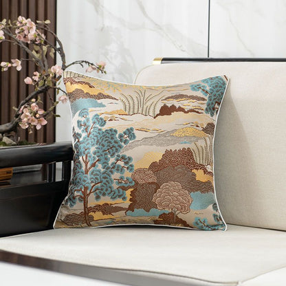 Embroidered Decorative Throw Pillow