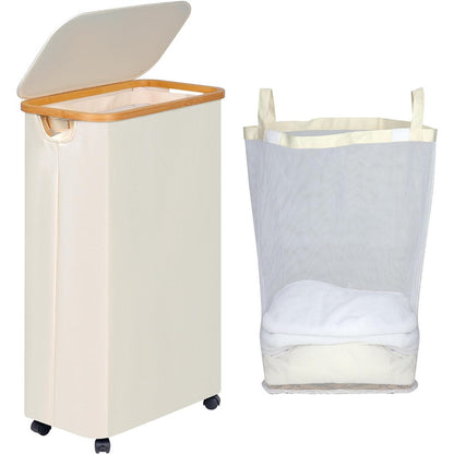 High-quality laundry basket with removable and washable inner bag Acalora