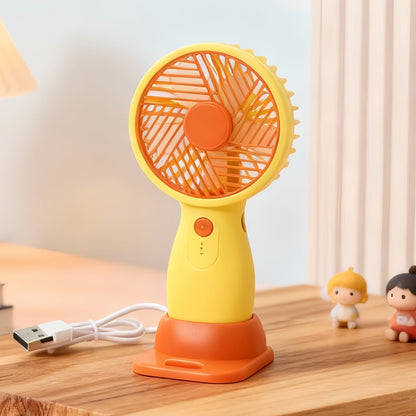 Women's Portable Table Fan with flexible tilt mechanism and powerful battery technology Brehn