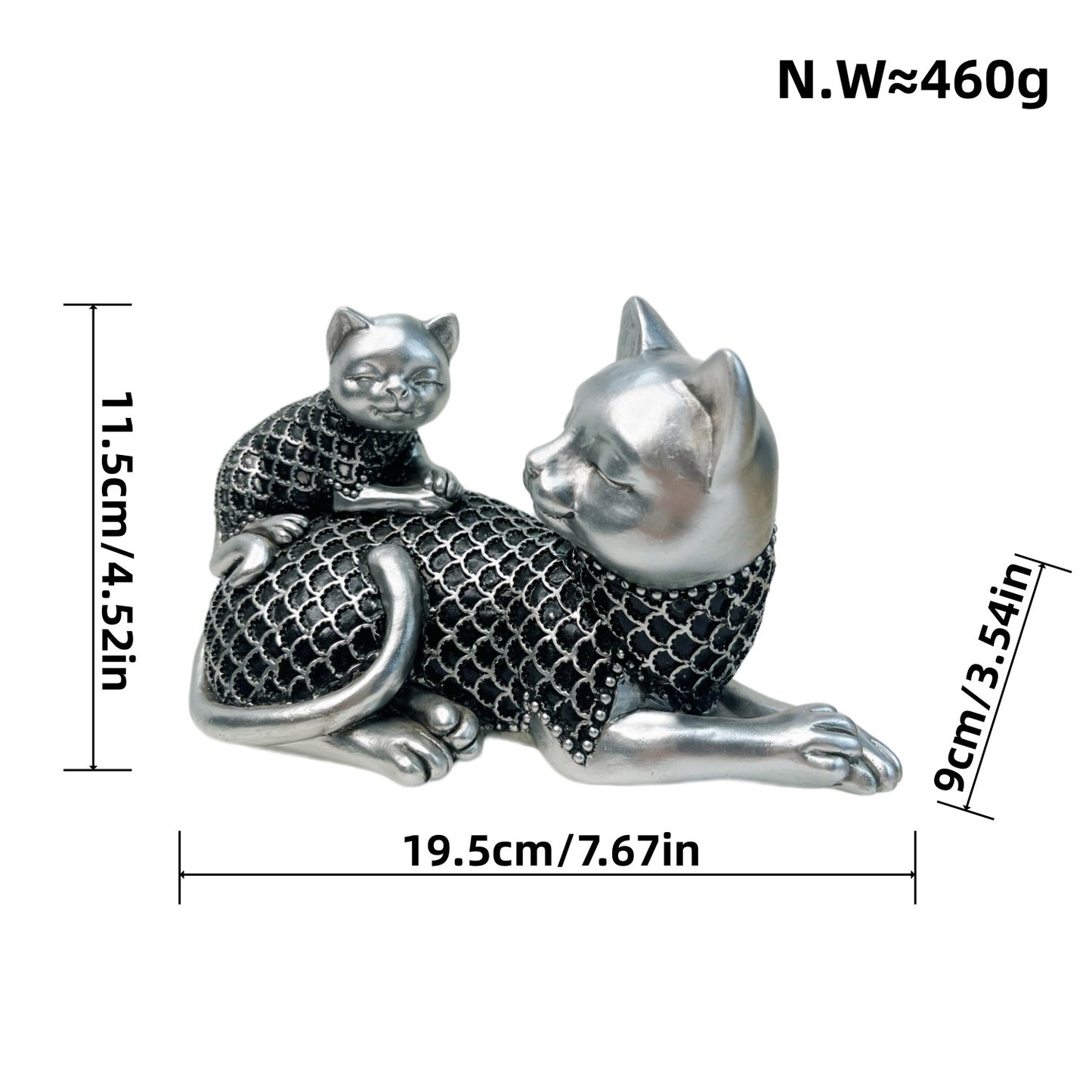 Decorative Cat Figurine Acalora